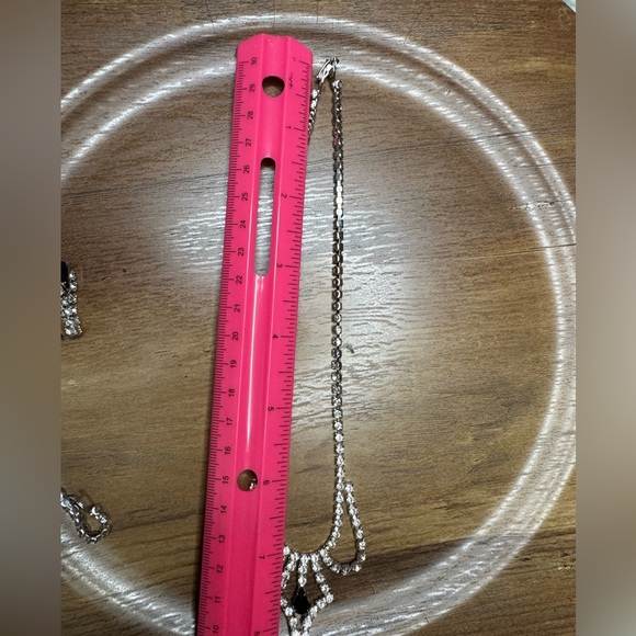 Vintage Silver tone Rhinestone 3 piece Set preowned - Picture 12 of 16